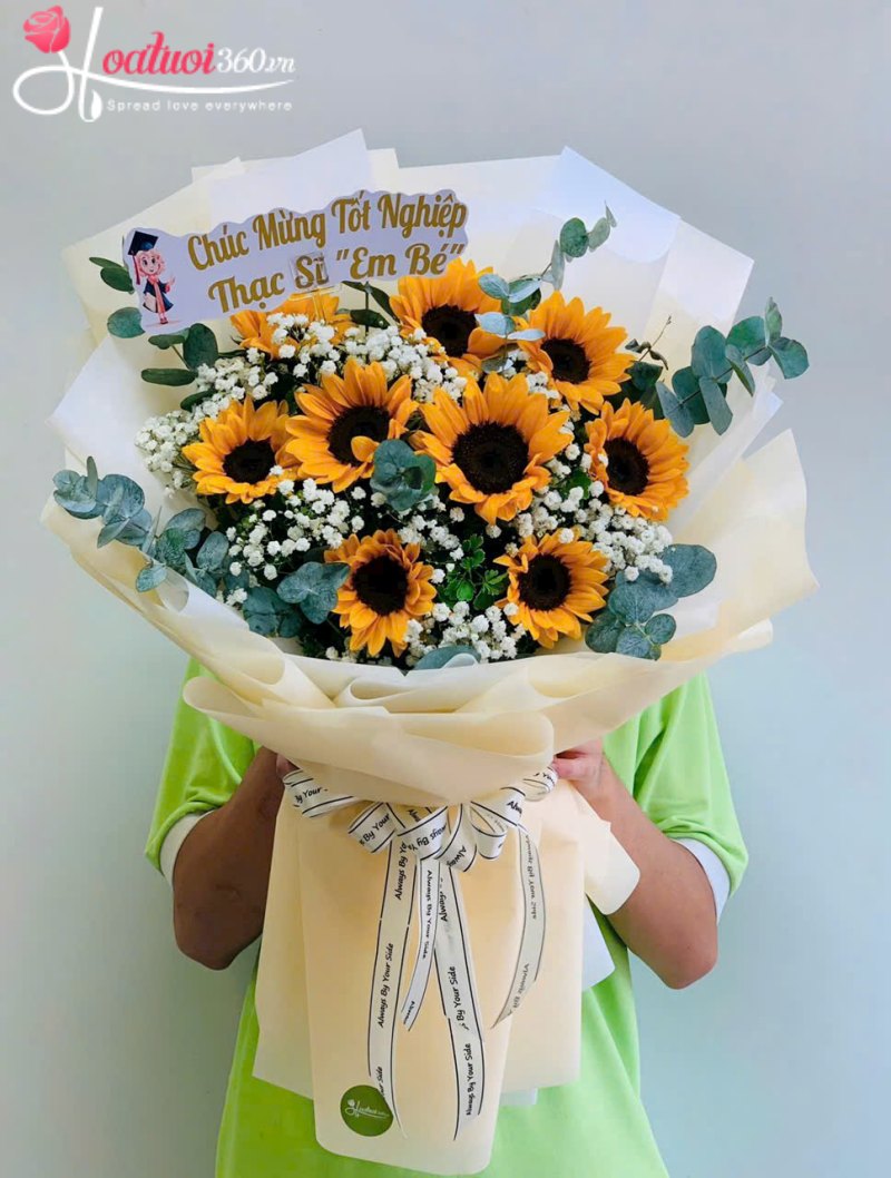Bó hoa chúc mừng tốt nghiệp