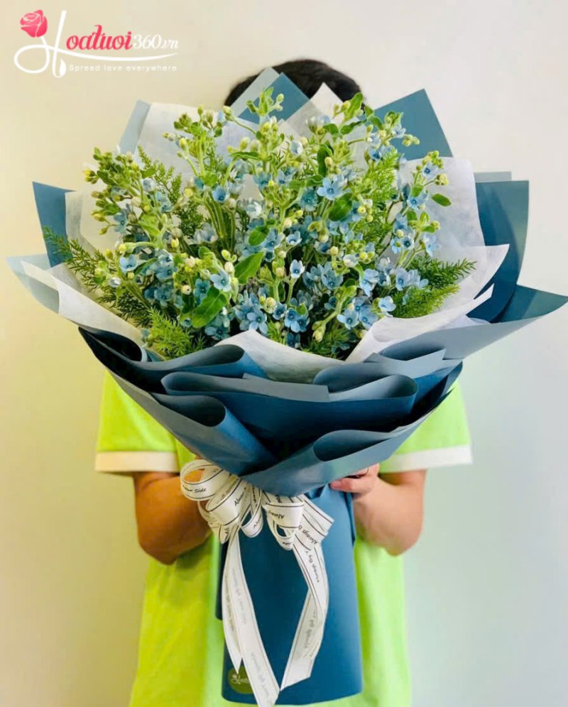 Bó hoa sao xanh tặng bạn bè, đồng nghiệp nữ ngày 20/10