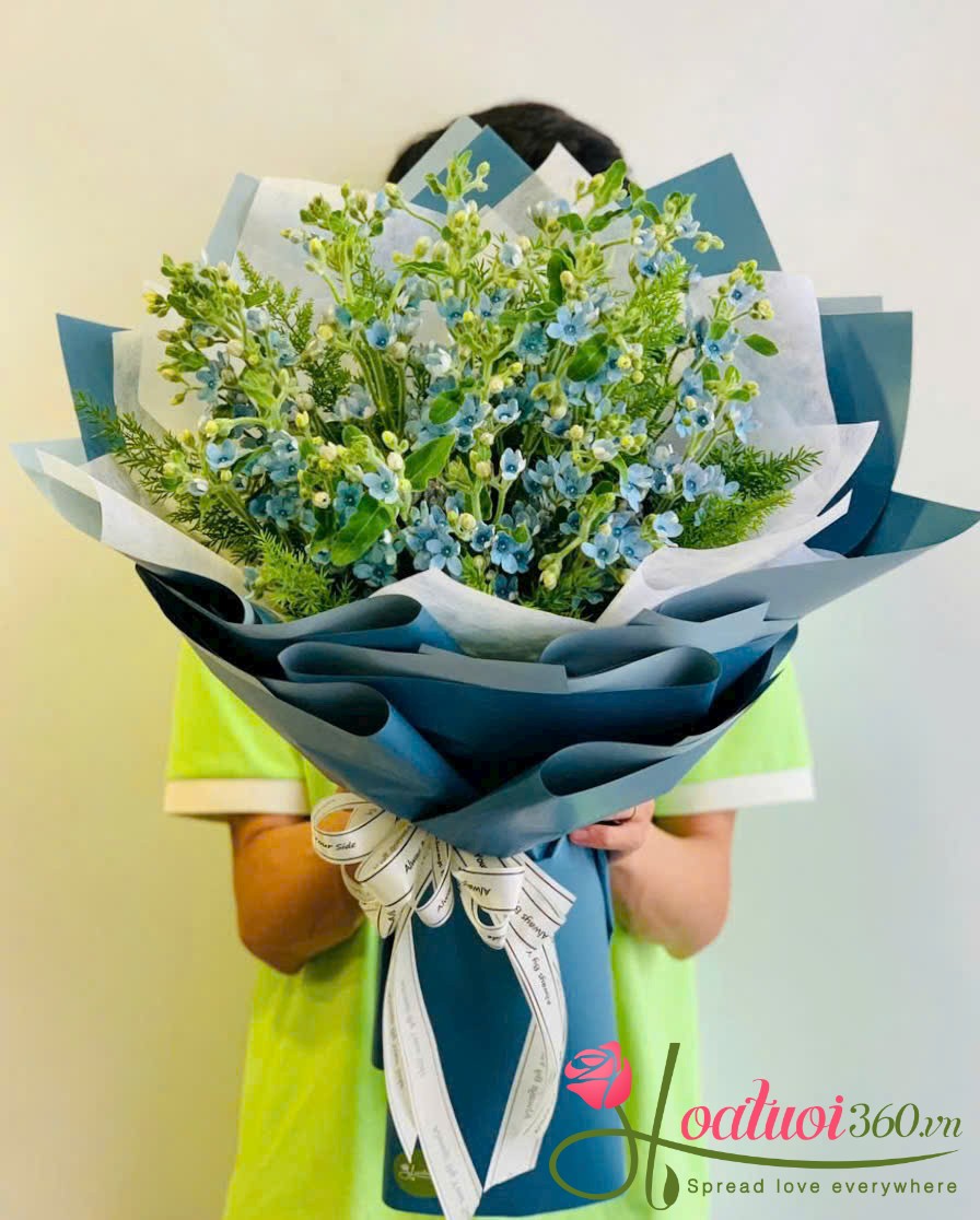 Bó hoa sao xanh tặng bạn bè, đồng nghiệp nữ ngày 20/10