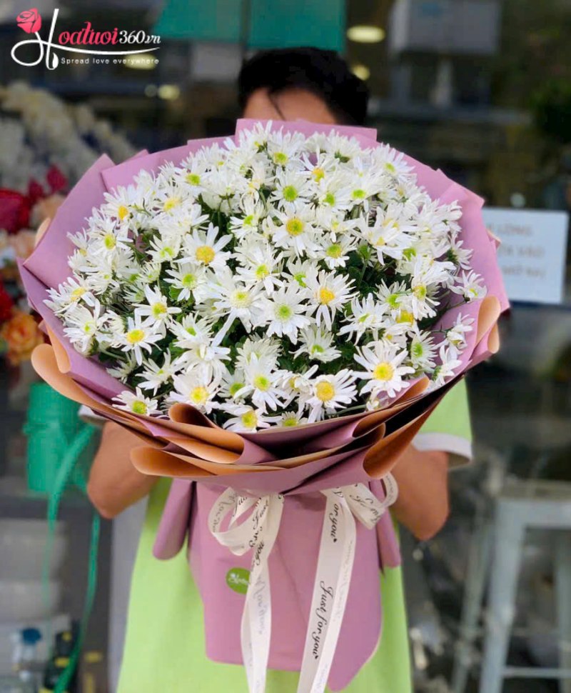 Bó hoa cúc hoạ mi tặng bạn gái ngày 20/10