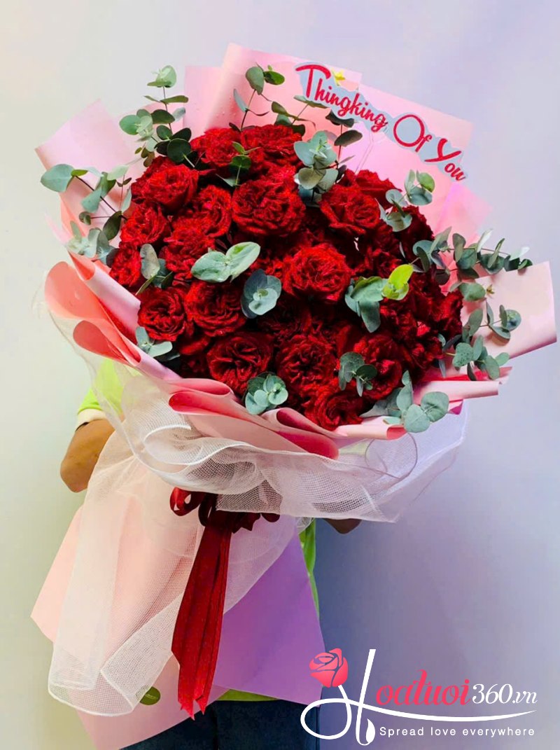 Bó hoa cẩm chướng đỏ tặng vợ ngày 20/10