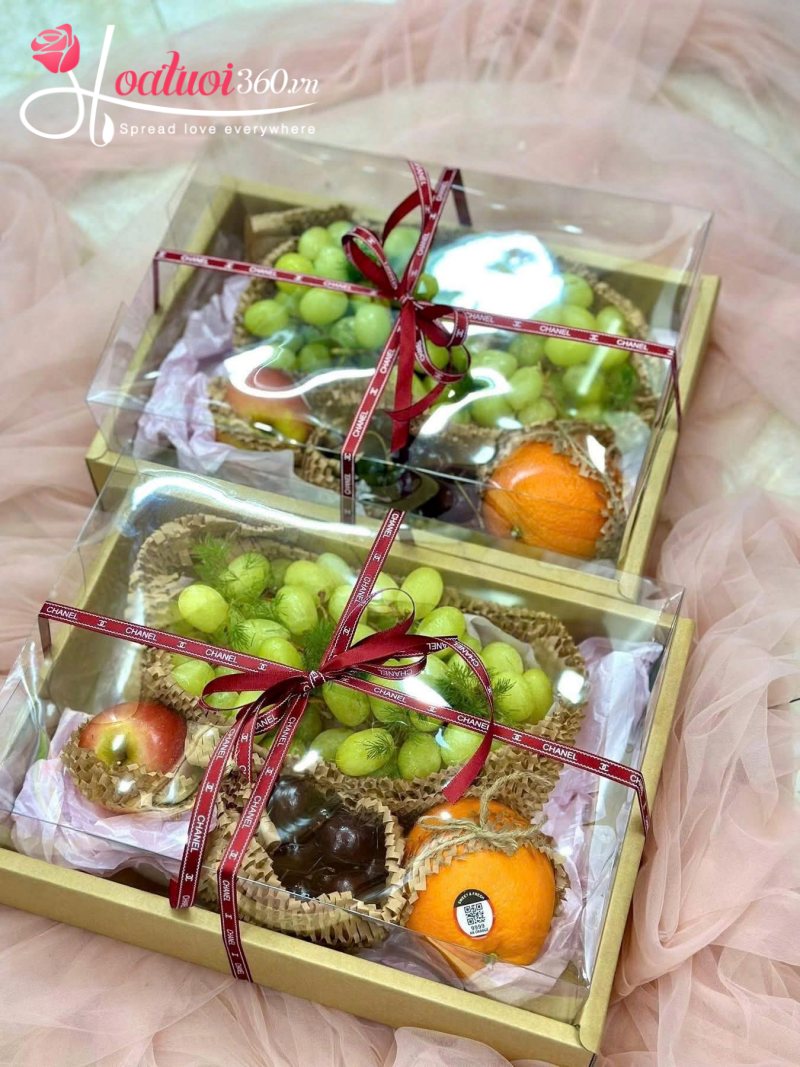 khay quà trái cây tặng 20/11