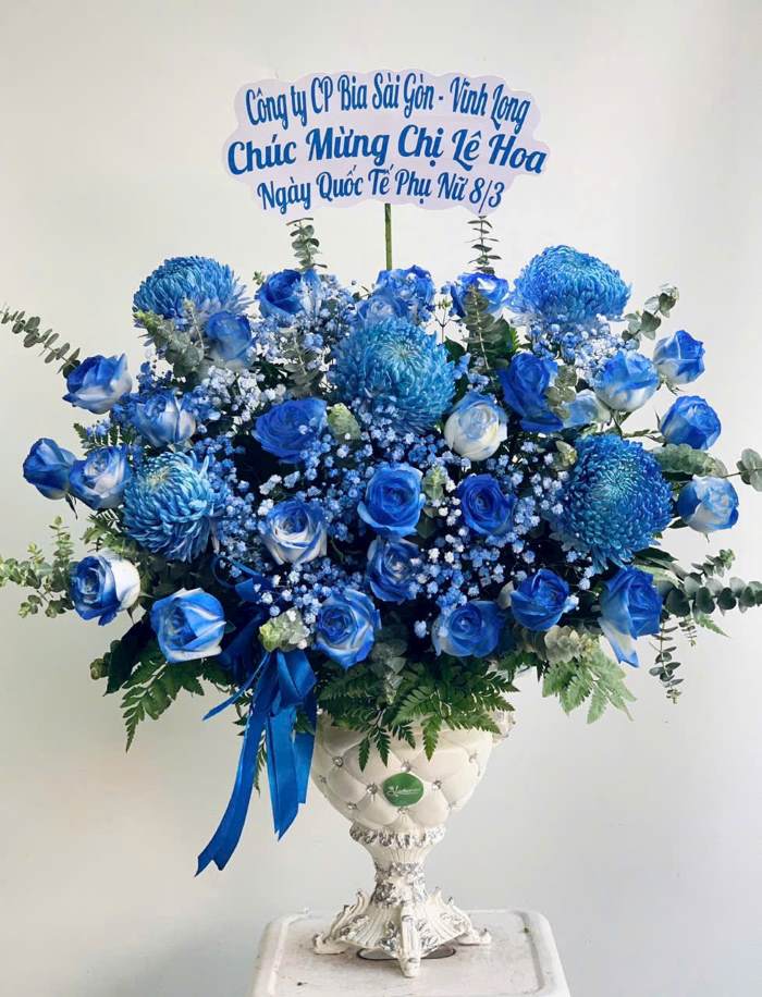 Mẫu hoa mừng khai trương dành cho người mệnh Thuỷ