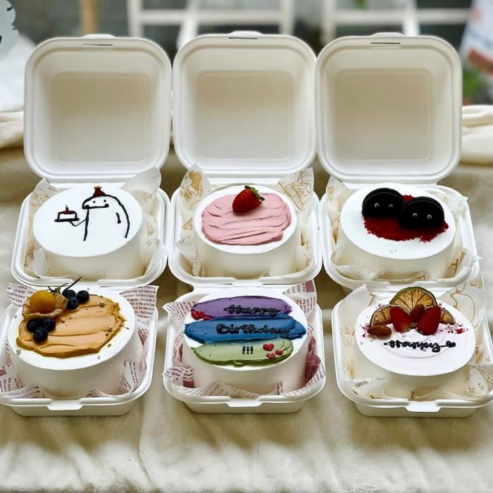Mẫu bánh kem bento tặng sinh nhật