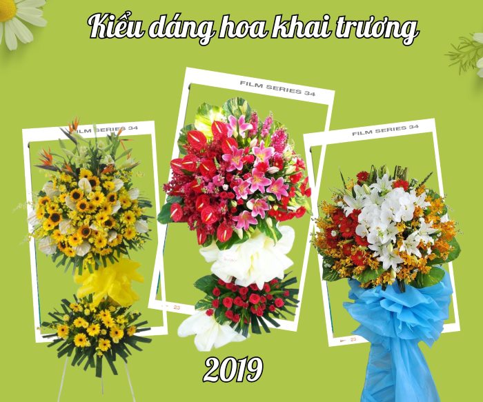 Mẫu hoa khai trương đẹp, đặc sắc năm 2019
