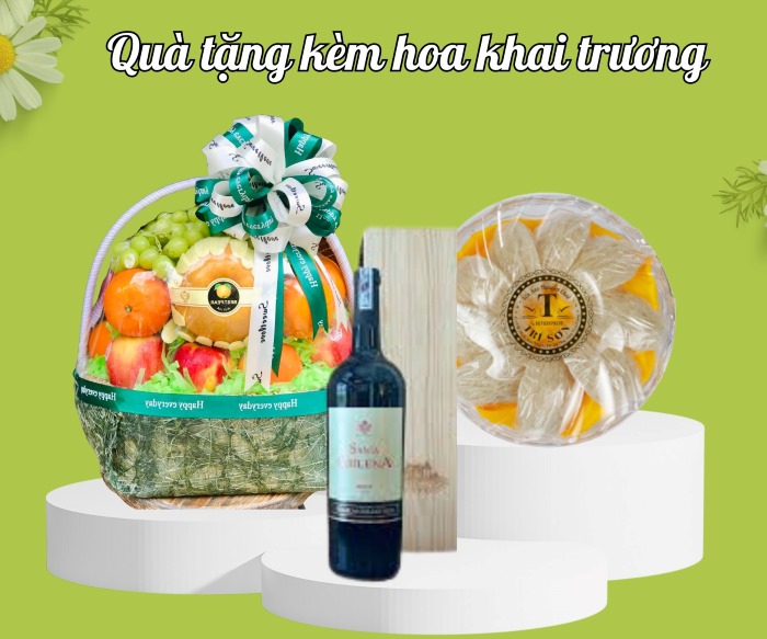 Quà tặng kèm hoa khai trương