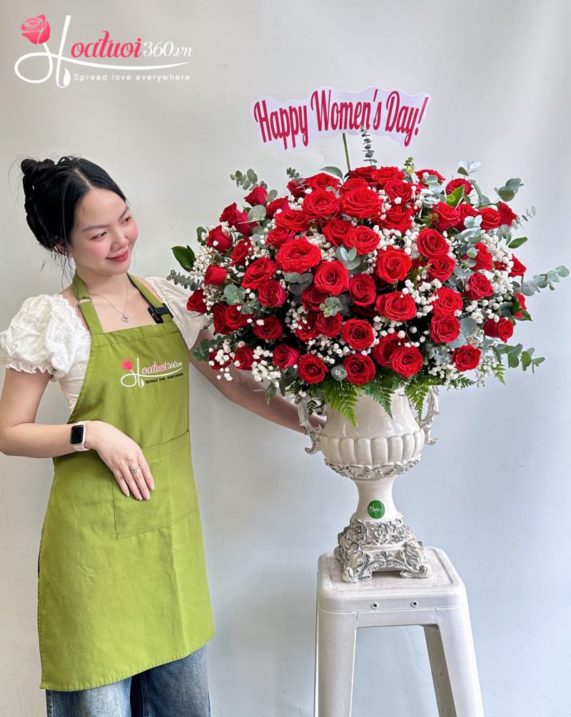 Quy trình đặt hoa và giao hàng nhanh tại Dĩ An