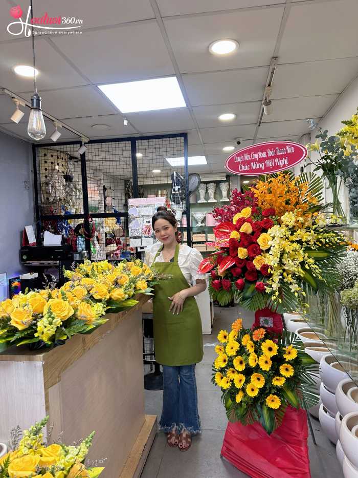 mẫu mã hoa khai trương đa dạng tại shop hoa thuỷ nguyên