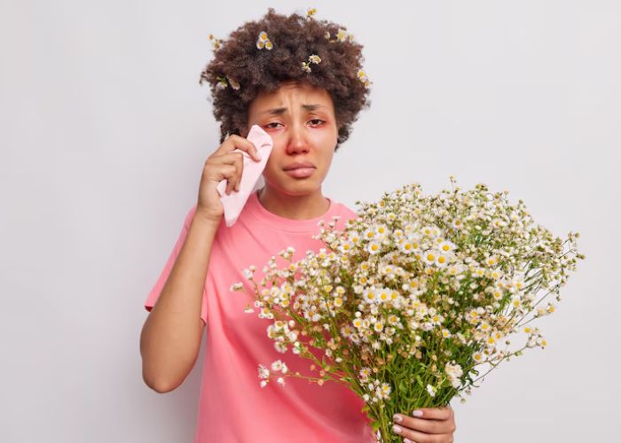 Những bông hoa khô vẫn có nguy cơ gây dị ứng do phấn hoa hoặc bụi tích tụ