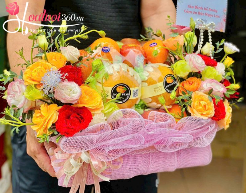 chọn giỏ hoa quả tặng 20/11 theo số lượng