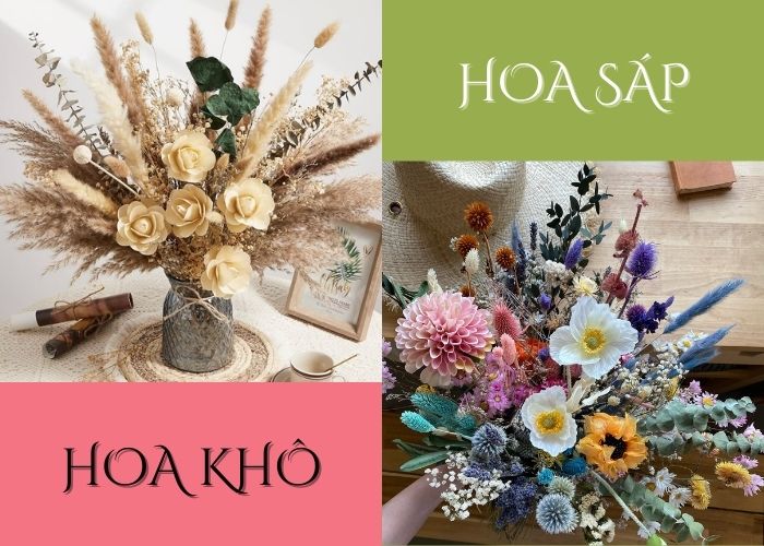 Giữa hoa khô và hoa giả nên chọn loại nào để trang trí?