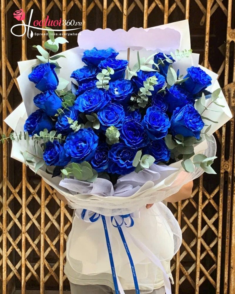 Hoa hồng màu xanh dương tặng sinh nhật bạn trai, chồng