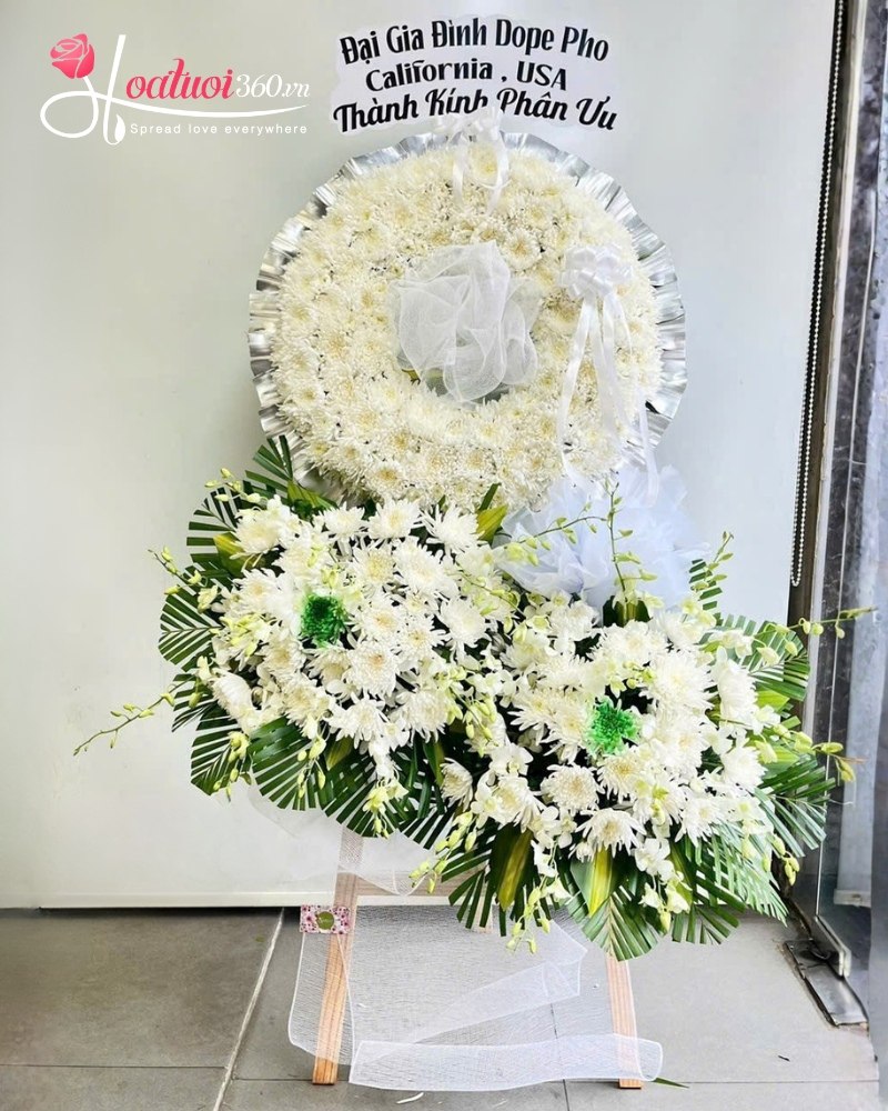 Cách ghi vòng hoa viếng thông gia dành cho ông bà thông gia còn sống