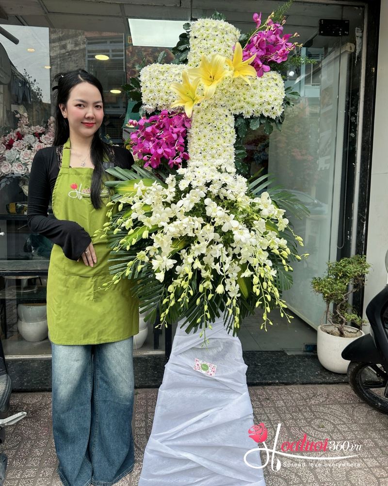 chọn hoa viếng bố mẹ thông gia theo tín ngưỡng