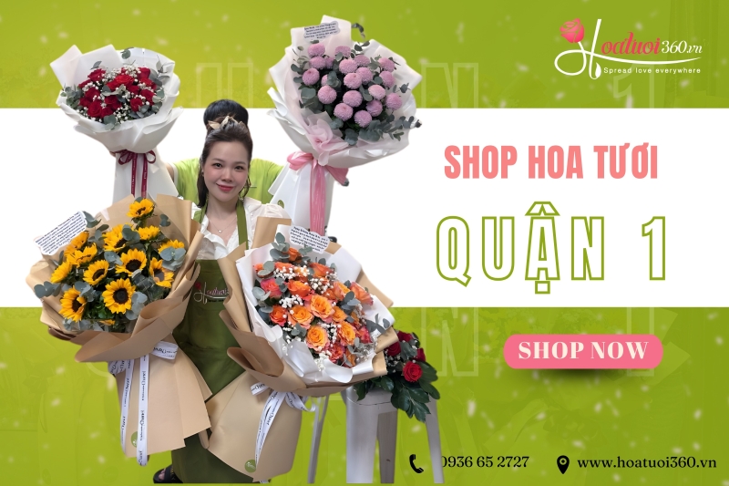 Cửa hàng hoa tươi quận 1 - Điểm đến uy tín tại khu vực trung tâm