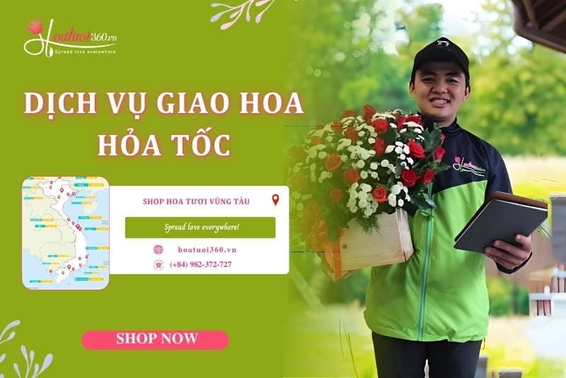 Dịch vụ giao hoa nhanh chóng chuyên nghiệp tại Vũng Tàu