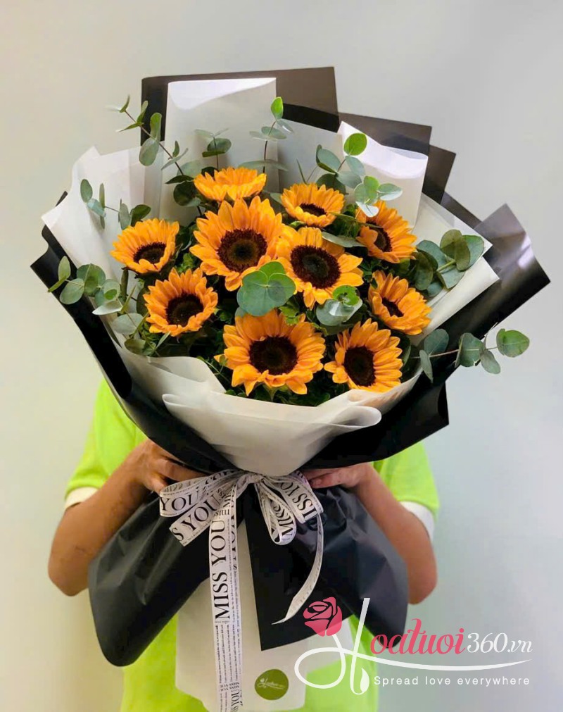 Hình ảnh bó hoa hướng dương đẹp