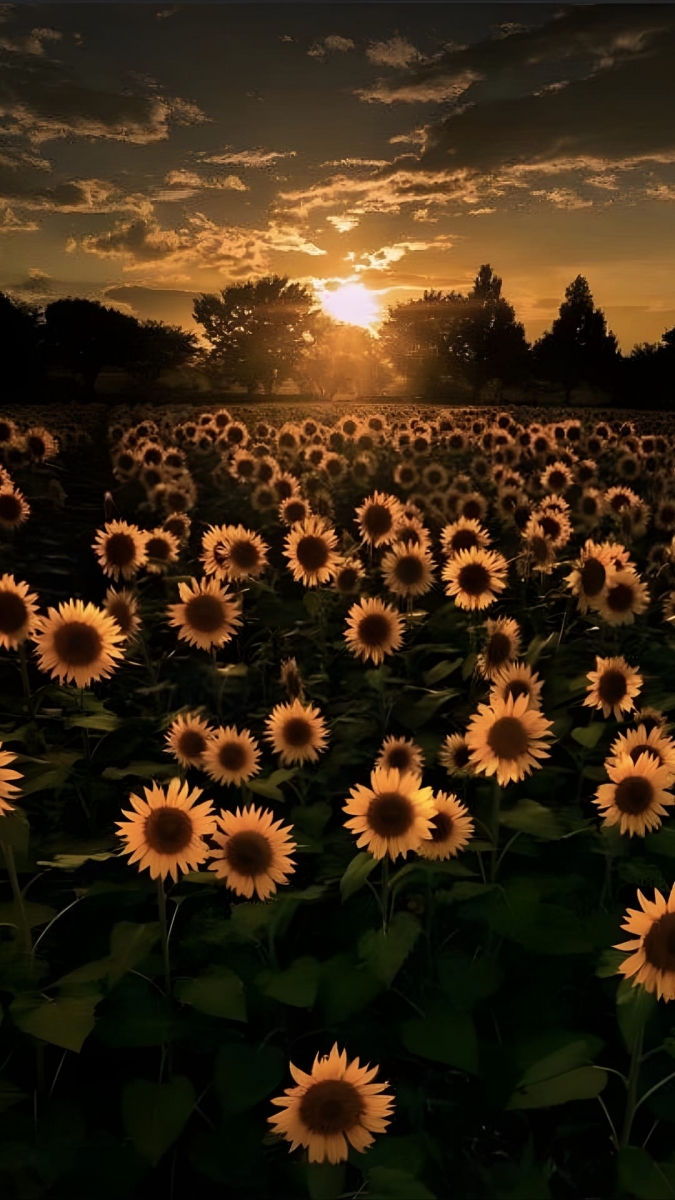 Hình nền hoa hướng dương tâm trạng