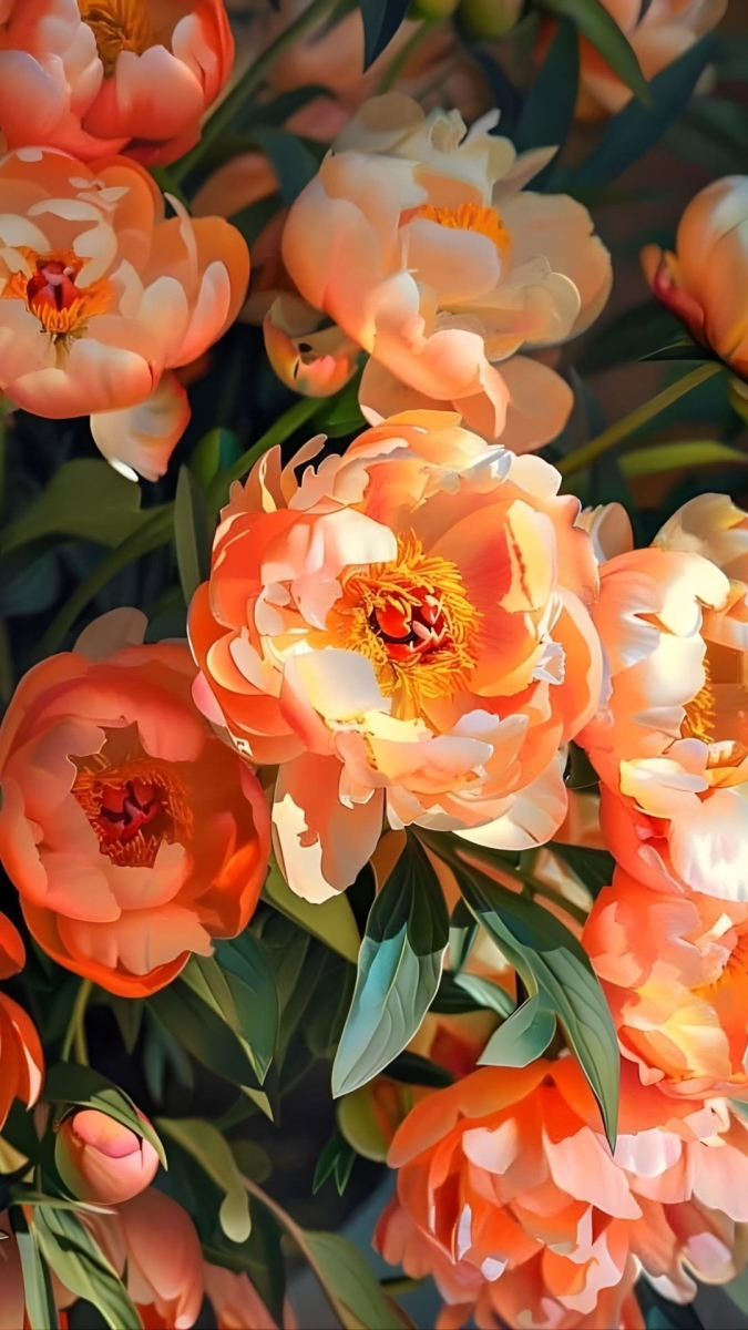 Hình nền hoa mẫu đơn thu hút tài lộc