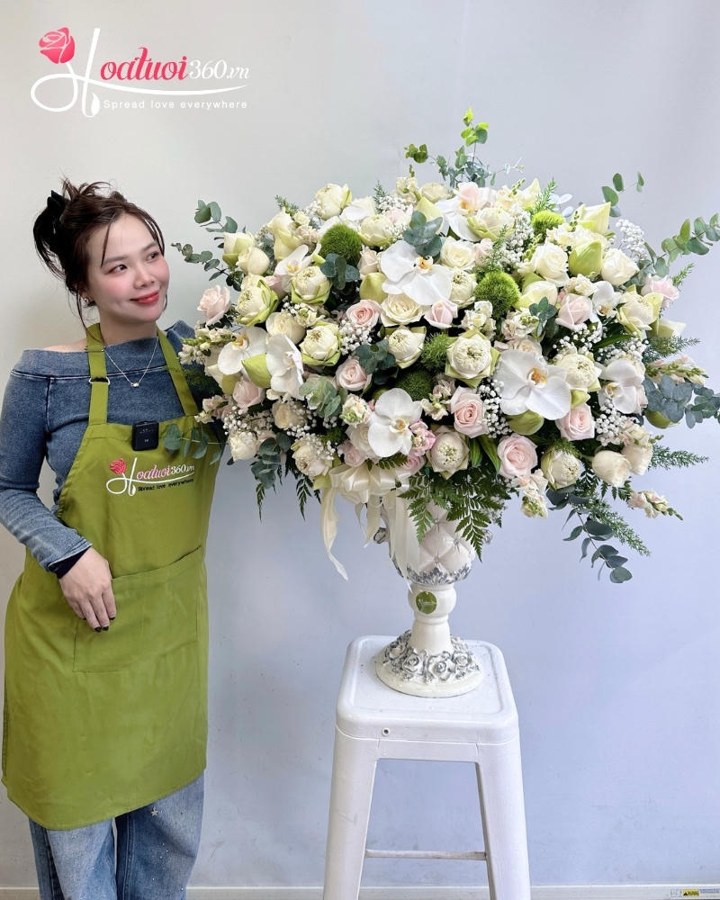 lẵng hoa đẹp chúc mừng 27 2