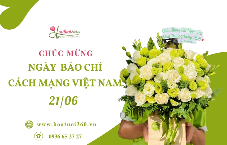  100 mẫu hoa chúc mừng ngày báo chí Việt Nam