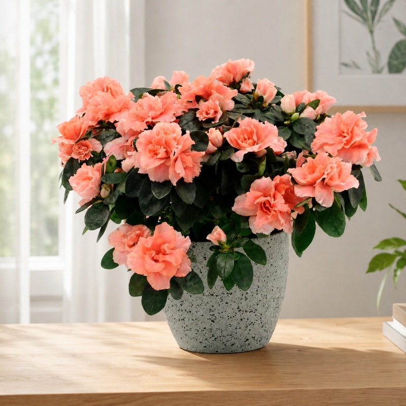 chậu hoa đỗ quyên tặng ngày 28/6