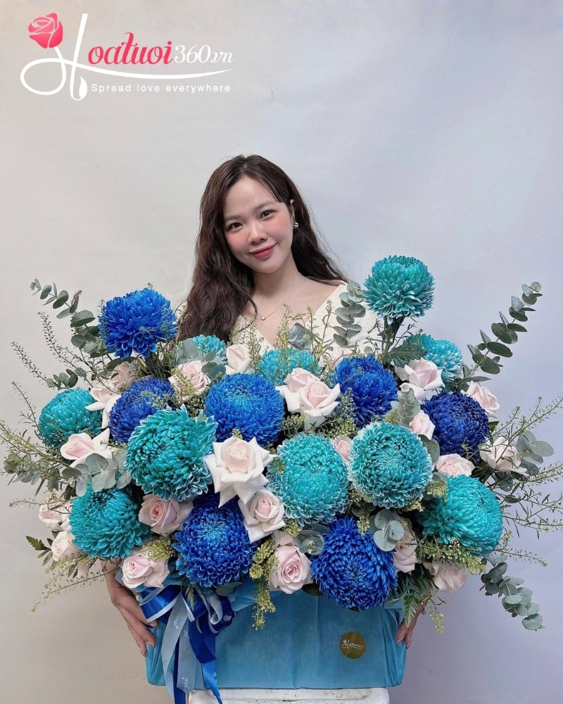 hoa màu xanh dương