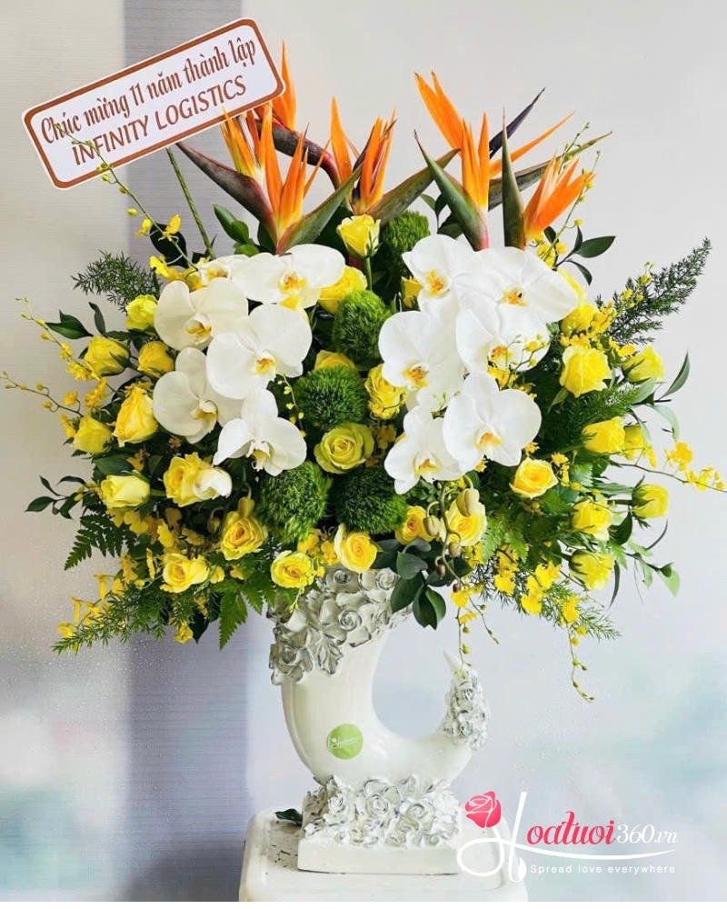 Hoa mừng thọ 80 tuổi