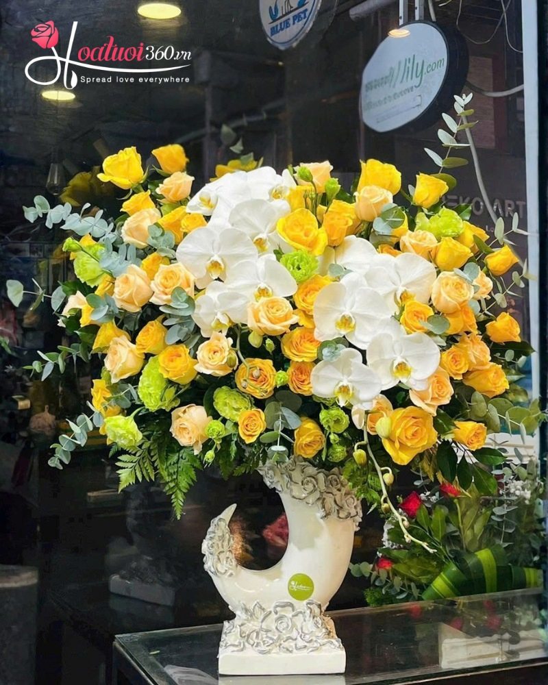 Lẵng hoa hồng chúc mừng sinh nhật