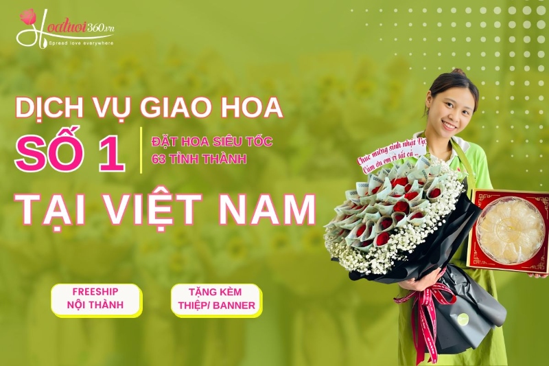 Pham vị giao hàng nhanh của cửa hàng hoa tươi Tân Bình 