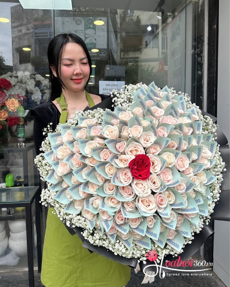 Vì sao nên chọn bó hoa tiền 500k thay vì các mệnh giá khác