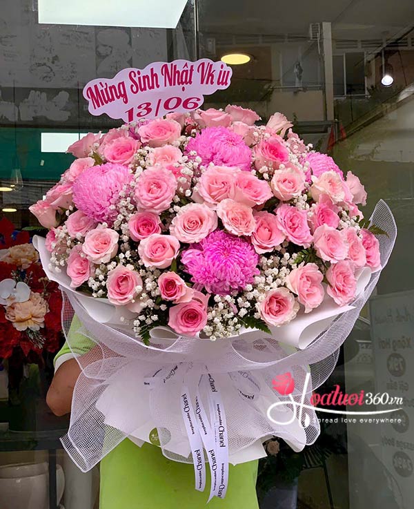 Bó hoa sinh nhật - Đời thêm rực rỡ