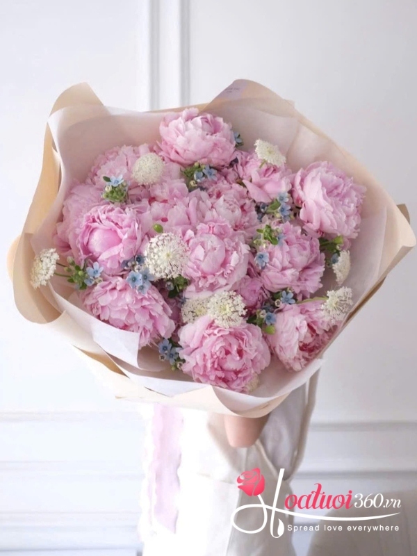 Bó hoa mẫu đơn hồng - Giấc mơ mùa hạ bao gồm: