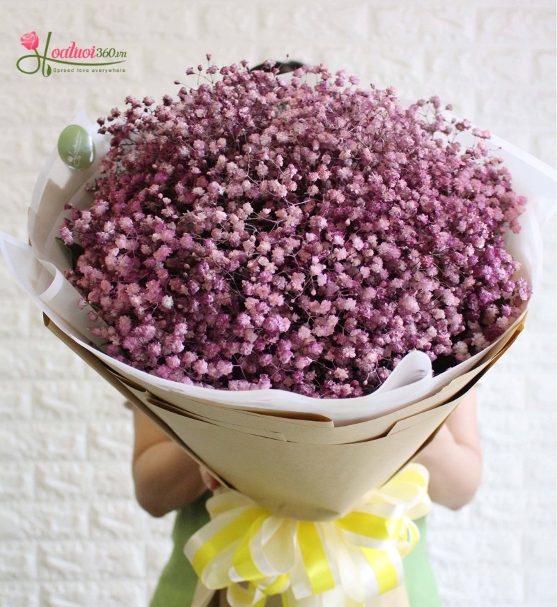 Hoa baby bó tròn nhỉ
