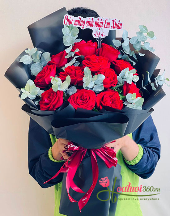 Bó hoa hồng Ohara - Nét đẹp nhân đôi