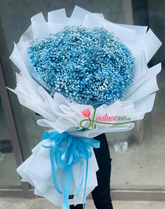 Bó hoa baby xanh - Nguyện ước nhỏ bé