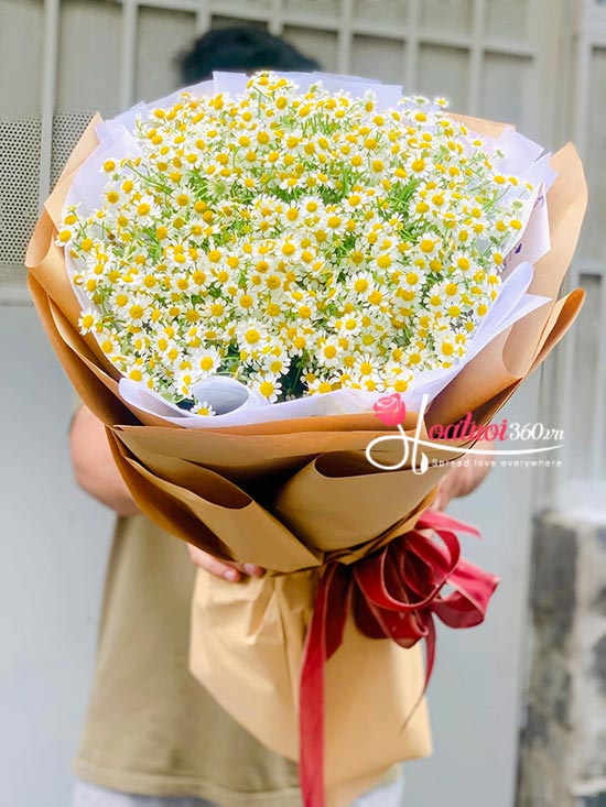 Bạn cảm thấy thế nào khi nhất được bó hoa Cúc Tana đáng yêu này?