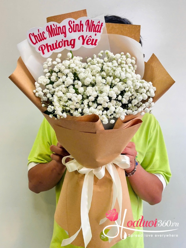 Bó hoa baby trắng - Nụ cười đầu hạ