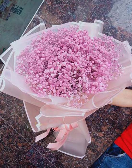 Bó hoa baby hồng đẹp nhất - Hoa Tươi 360