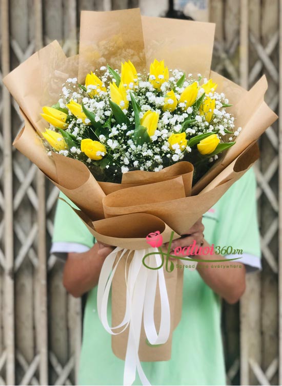 Bó hoa tulip vàng - Ước nguyện