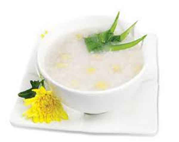 Cháo hoa cúc trắng và hạt thảo khô bổ dưỡng