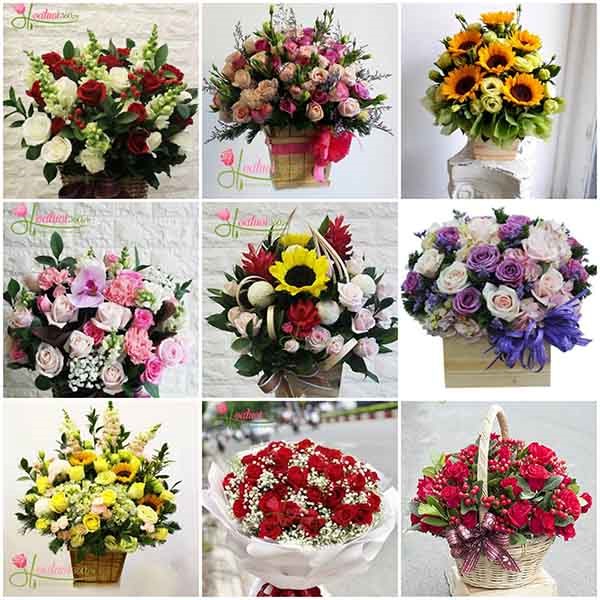 Các mẫu hoa tươi tại shop hoa tươi Hà Nội