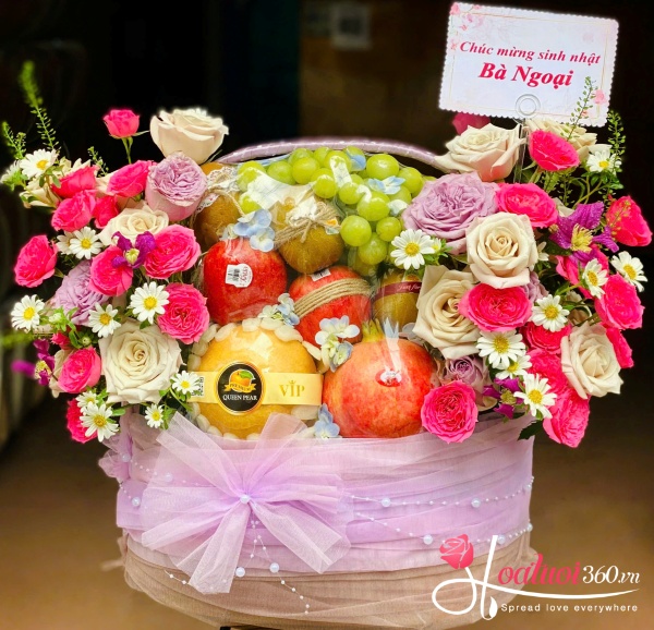 Giỏ trái cây - Mừng thọ bà