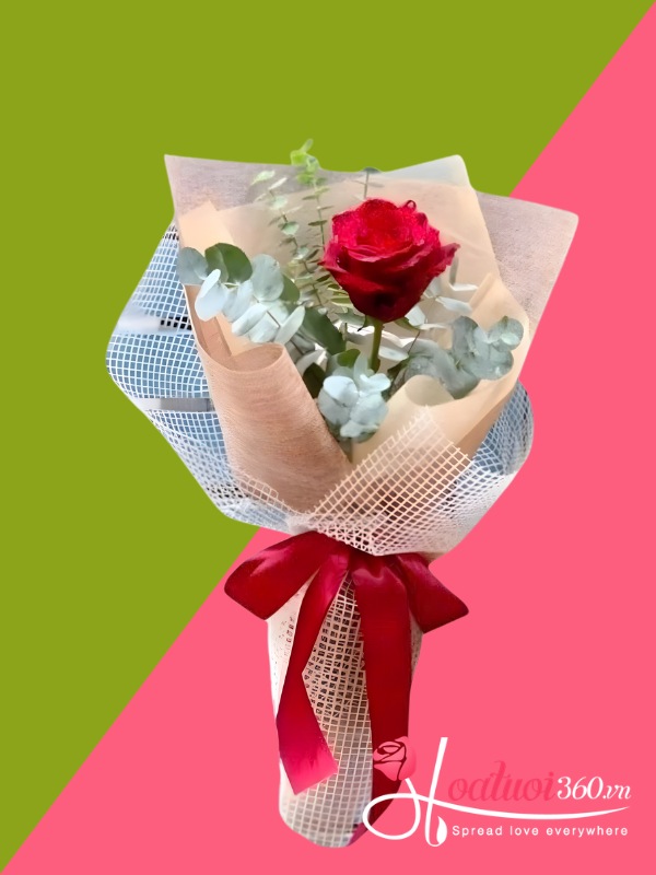 Bó hoa hồng đỏ sự kiện - Minimalist