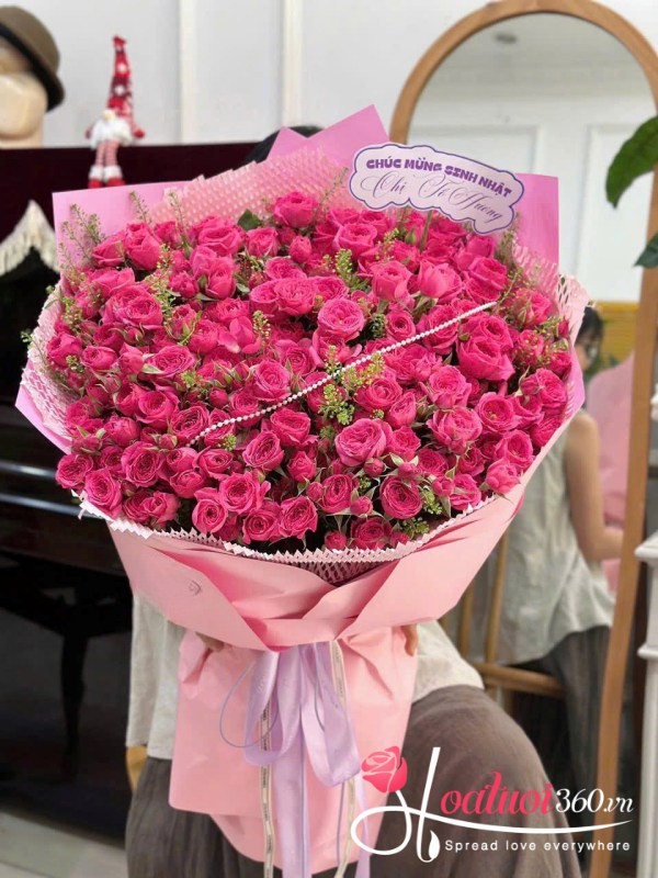 Hoa sinh nhật - Ngọc hồng tặng nàng