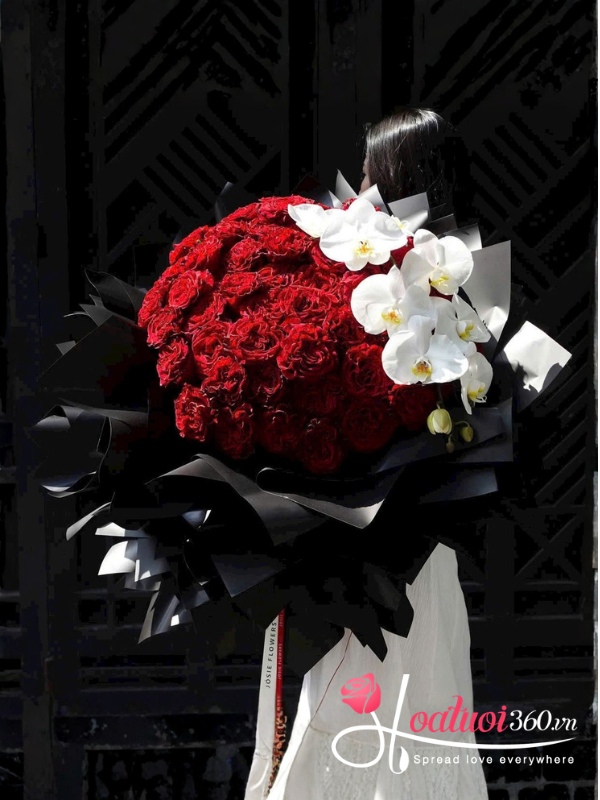 Bó hoa hồng đỏ sinh nhật - Nữ vương quyền lực