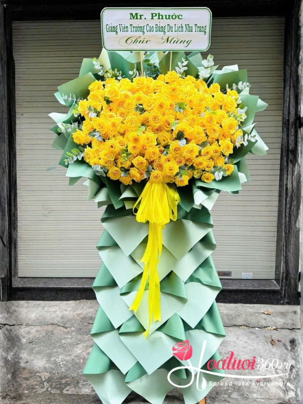 Kệ hoa khai trương 1 tầng - Ánh dương rạng ngời