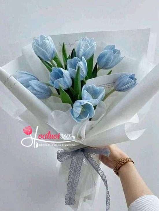 hoa tulip xanh loài hoa tượng trưng cho sự ủng hộ và sự gắn bó bền chặt