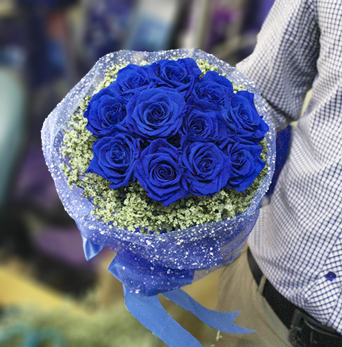 Mua bó hoa hồng xanh tại Hoa tươi 360 