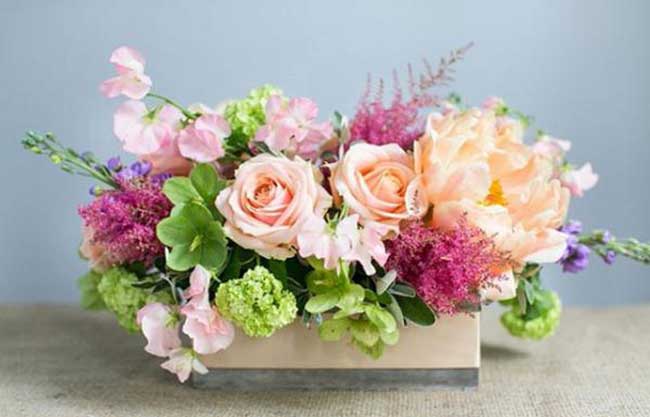 Mẫu hoa để bàn độc đáo và tinh tế Mẫu hoa để bàn độc đáo, tinh tế